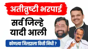 अतीव्रुष्टी-भरपाई सर्व जिल्हे यादी आली, कोनत्या जिल्ह्याला किती मदत