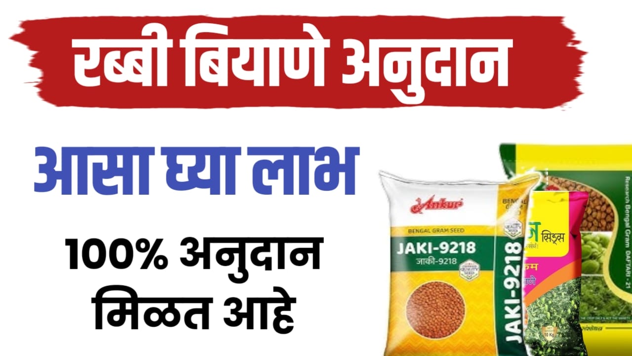रब्बी बियाणे अनुदान