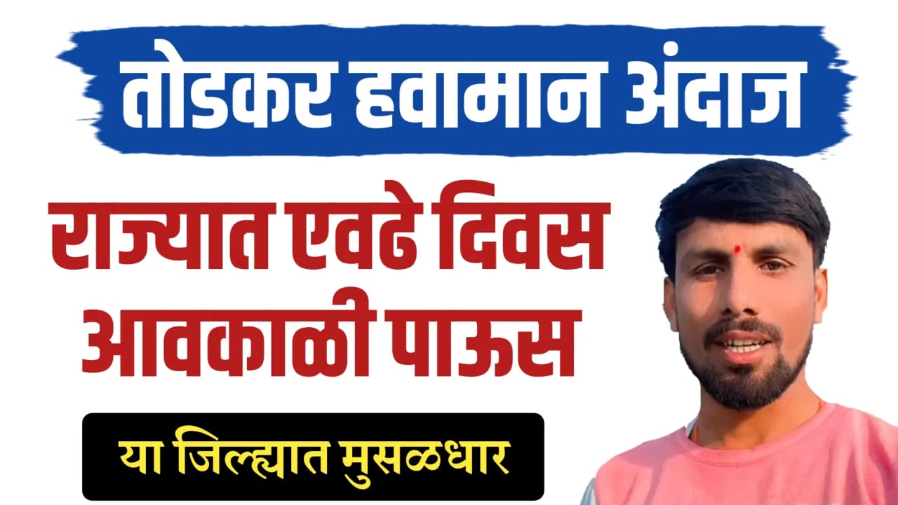 एवढे दिवस आवकाळी पाऊस